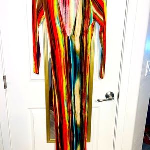 Abstract Maxi Dress